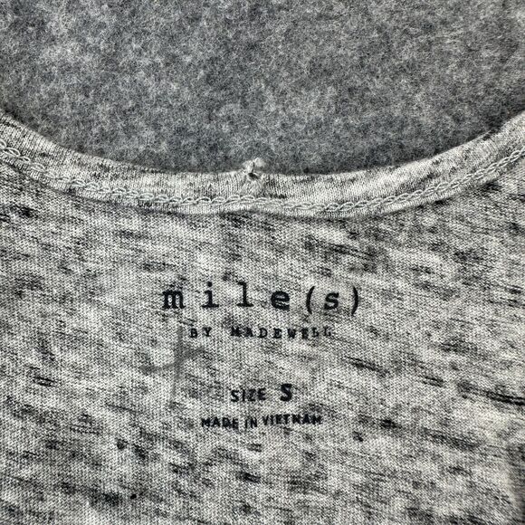 Madewell Mile(s) Tank Top Womens Small Gray Out Of Town Graphic Travel Casual - Picture 3 of 8
